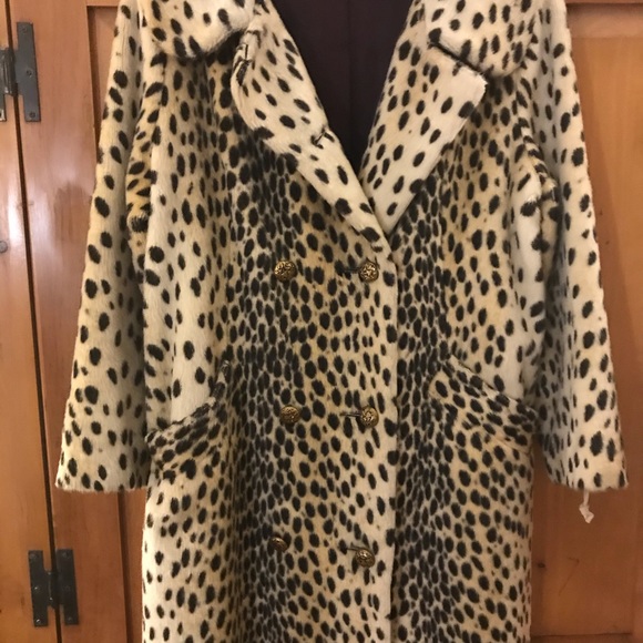 Late 50’s Early 60’s Vintage Leopard Coat EUC - Picture 13 of 16